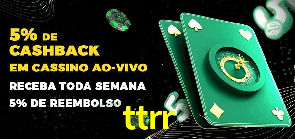 Promoções do cassino ao Vivo ttrr